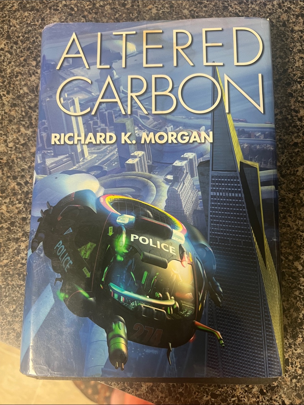 Altered Carbon by Richard K. Morgan - Blue Hardcover book sci-fi classic